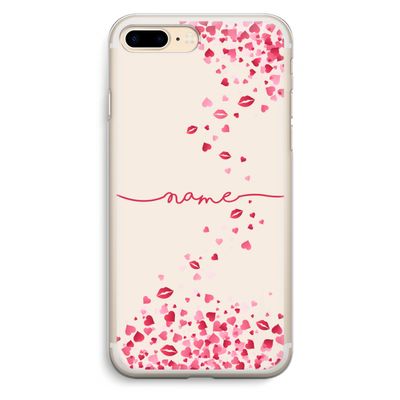 Hartjes en kusjes: iPhone 7 Plus Transparant Hoesje