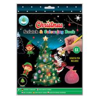 Grafix Scratchen Kleurboek Kerst - thumbnail