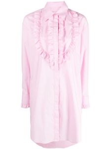 MSGM robe-chemise à détails froncés - Rose