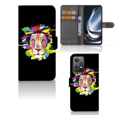 OnePlus Nord CE 2 Lite Leuk Hoesje Lion Color OnePlus Nord CE 2 Lite Leuk Hoesje Lion Color