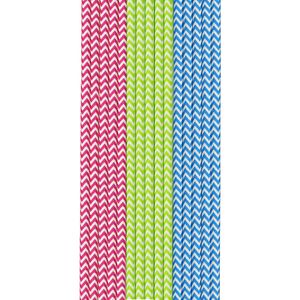 Duni Papieren Rietjes 50 Stuks Rood/Groen/Blauw