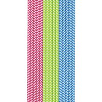 Duni Papieren Rietjes 50 Stuks Rood/Groen/Blauw