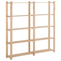 VidaXL Opbergrek 5-laags 170x28,5x170 cm massief grenenhout