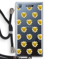 Leeuwenkoppen: Sony Xperia XZ1 Transparant Hoesje met koord