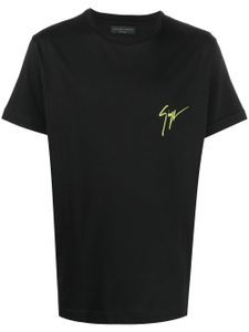 Giuseppe Zanotti t-shirt à logo imprimé - Noir