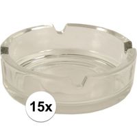 15x Ronde asbakken 10.5 cm - thumbnail