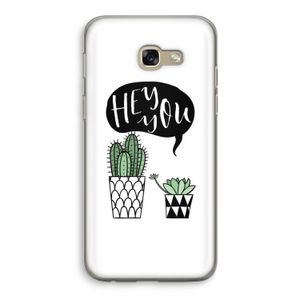 Hey you cactus: Samsung Galaxy A5 (2017) Transparant Hoesje