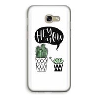 Hey you cactus: Samsung Galaxy A5 (2017) Transparant Hoesje