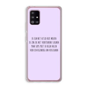Regenboog: Samsung Galaxy A51 5G Transparant Hoesje