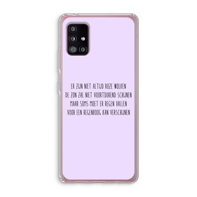 Regenboog: Samsung Galaxy A51 5G Transparant Hoesje