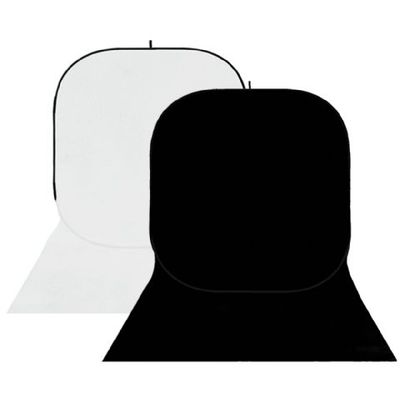 StudioKing background board bbt-01-20 wit/zwart 400x150 cm