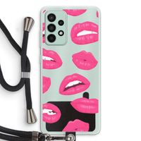 Bite my lip: Samsung Galaxy A52s 5G Transparant Hoesje met koord