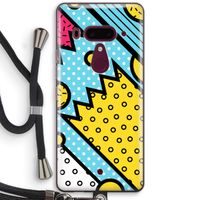 Pop Art #1: HTC U12+ Transparant Hoesje met koord