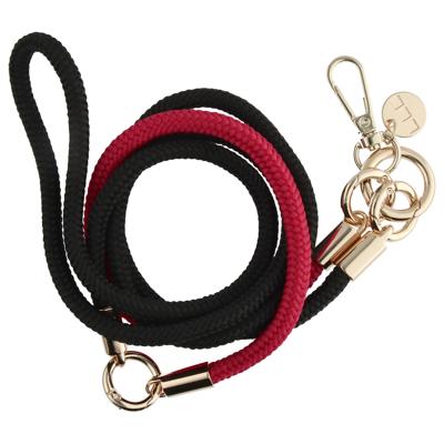 Telefoonkoord Flexicord - Zwart Rood - Goud Telefoonkoord Flexicord - Zwart Rood - Goud