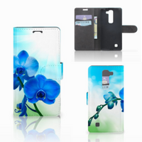 LG Magna | G4C Hoesje Orchidee Blauw - Cadeau voor je Moeder - thumbnail