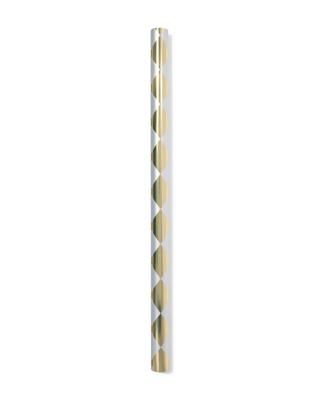 HEMA Cadeaupapier 70x200cm Ruiten Goud-zilver