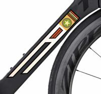 Sticker voor fiets retro leger - thumbnail