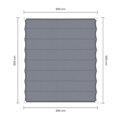 Sunfighter Wavesail Waterproof grijs 2,9x5m.