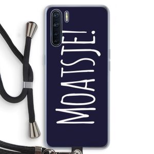 Moatsje!: Oppo A91 Transparant Hoesje met koord