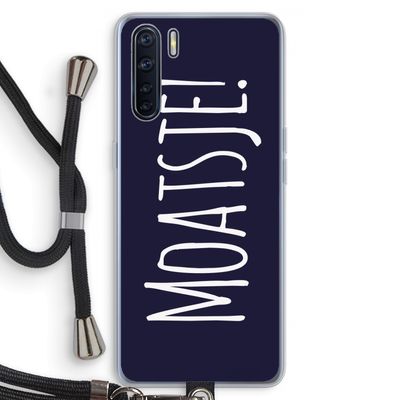 Moatsje!: Oppo A91 Transparant Hoesje met koord