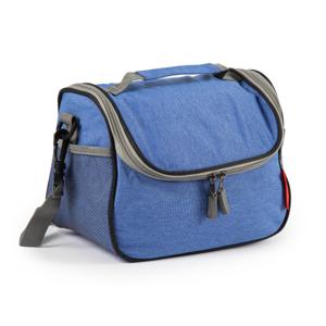 Koeltas/lunchtas Callela - blauw - 6.5 liter - 17 x 26 x 20 cm - koelbox tas - picknick/strand - lun