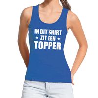 In dit shirt zit een Topper tanktop / mouwloos shirt blauw dames - thumbnail