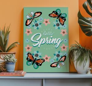 Hallo lente Canvas schilderij woonkamer