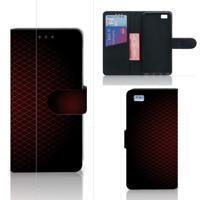 Huawei Ascend P8 Lite | Telefoon Hoesje | Geruit Rood