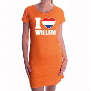 I love Willem jurkje oranje dames XL  -