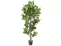 Kunst vioolbladplant 'Ficus lyrata' met pot - h190cm
