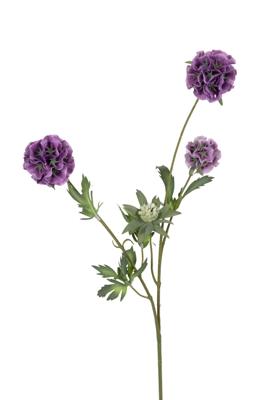 Scabiosa stellata l75cm paars kunstbloem Louis Maes - Louis maes