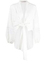 Silvia Tcherassi Irme tie-fastening blouse - Blanc - thumbnail