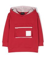 Emporio Armani Kids hoodie en coton à poche zippée - Rouge