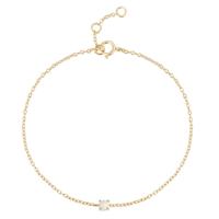 Elenza Goudkleurige 925 Sterling Zilveren Armband met Opale Steen