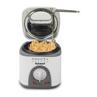 Techwood TFF-81 friteuse Enkel 1 l Vrijstaand 950 W Frituurpan Wit - thumbnail