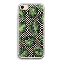 Geometrische jungle: iPhone 7 Transparant Hoesje