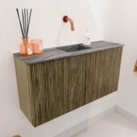 Toiletmeubel Mondiaz Joya Dlux | 80 cm | Meubelkleur Dusk | Faye wastafel Sombra Wasbak Midden | Zonder kraangat(en)
