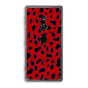 Red Leopard: Sony Xperia XZ2 Transparant Hoesje