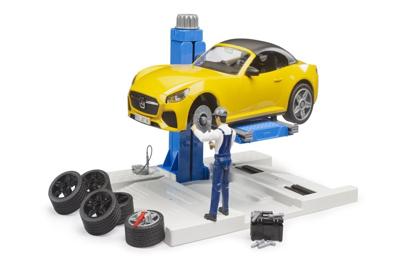 Bruder bworld Car werkplaats met Roadster