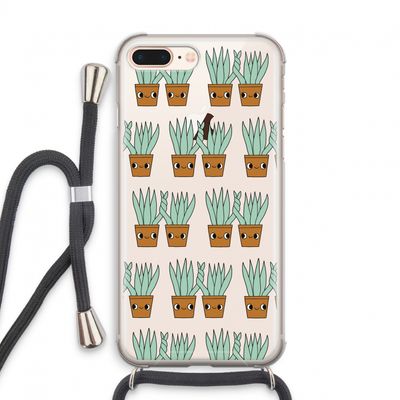 Sansevieria: iPhone 7 PLUS Transparant Hoesje met koord