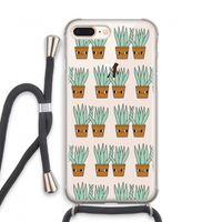 Sansevieria: iPhone 7 PLUS Transparant Hoesje met koord