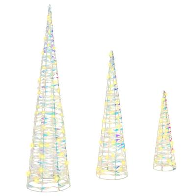 Kerstboom met 90 LED 3 pcs Warmwit 40 cm 60 cm 80 cm PET