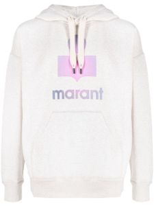 MARANT hoodie imprimé à lien de resserrage - Tons neutres