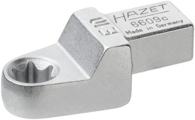 HAZET Insteekringsleutel 6609C-E10 · 9 x 12 mm insteekvierkant massief · Buiten-TORX®-profiel · SW E10