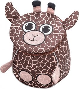 Belmil rugzak giraffe junior 25 x 18 cm polyester 4 liter bruin Belmil rugzak giraffe junior 25 x 18 cm polyester 4 liter bruin