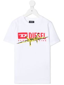 Diesel Kids t-shirt à logo imprimé - Blanc