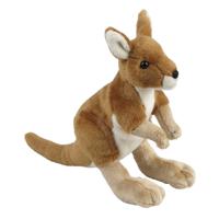 Ravensden pluche knuffel Kangoeroe - 18 cm - Dieren knuffels uit Australie