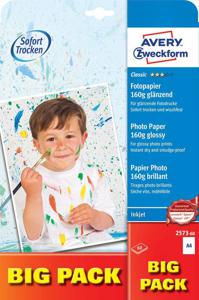 Avery-Zweckform Classic Photo Paper Inkjet 2573-60 Fotopapier DIN A4 160 g/m² 60 vellen Glanzend