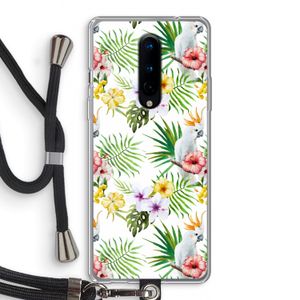 Gele kuif: OnePlus 8 Transparant Hoesje met koord