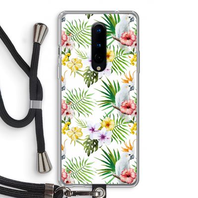 Gele kuif: OnePlus 8 Transparant Hoesje met koord